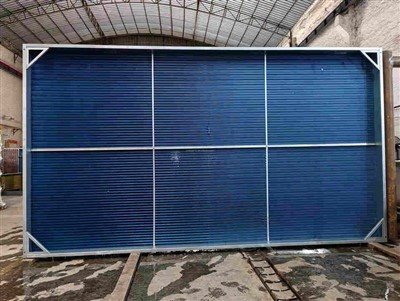 Gegelung Penyejukan Industri Kecekapan Tinggi Tiub Tembaga Sirip Aluminium Air Ke Pemeluwap Udara Untuk Pembawa Penggantian HVAC 38AP